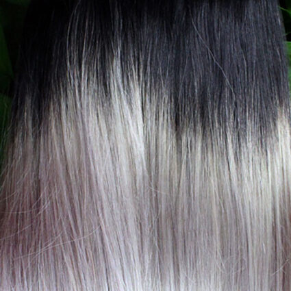 Wefted Hair Extensions T1B/Grey - OUT OF STOCK