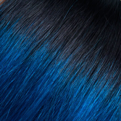 Deluxe Ombre Clip-In 9-Peice Set #T1b/Blue - OUT OF STOCK